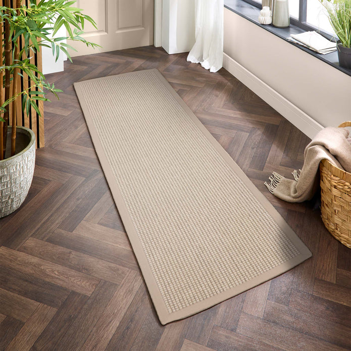 Origins Sisal Boucle with Beige Border - handmade