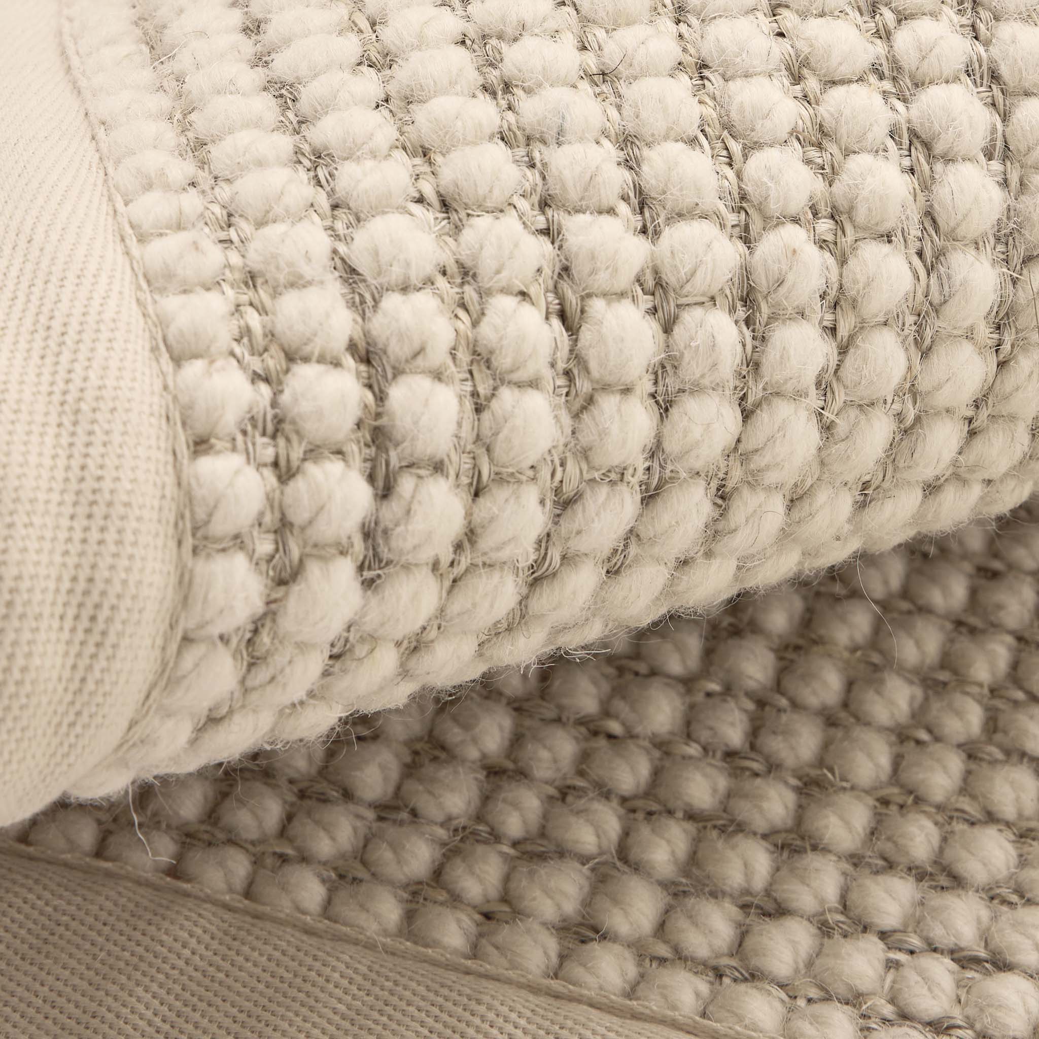 Origins Sisal Boucle with Beige Border - handmade