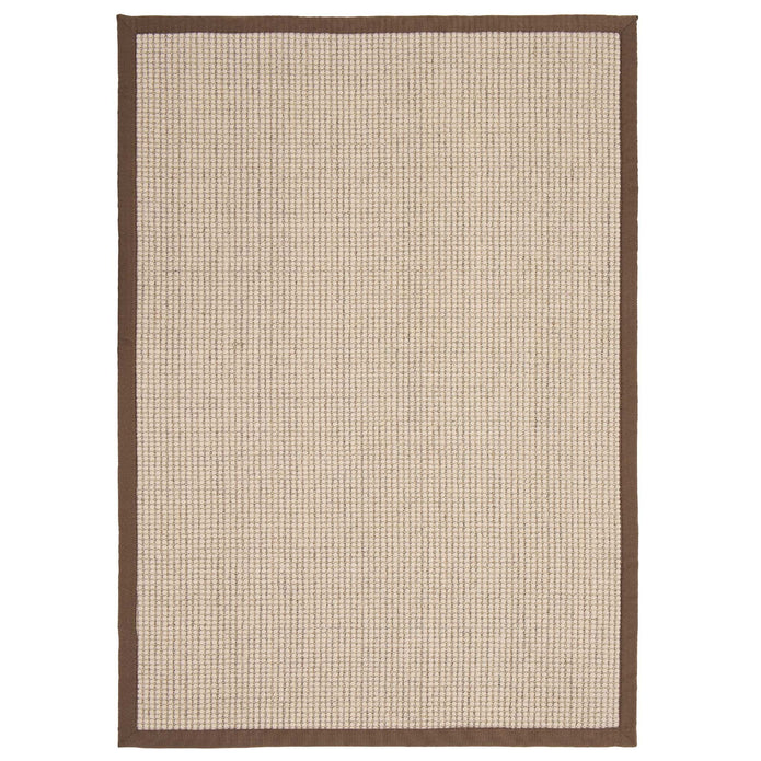 Origins Sisal Boucle with Mocha Border - handmade