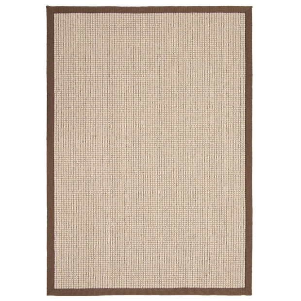 Origins Sisal Boucle with Mocha Border - handmade