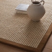 Origins Sisal Boucle with Mocha Border - handmade