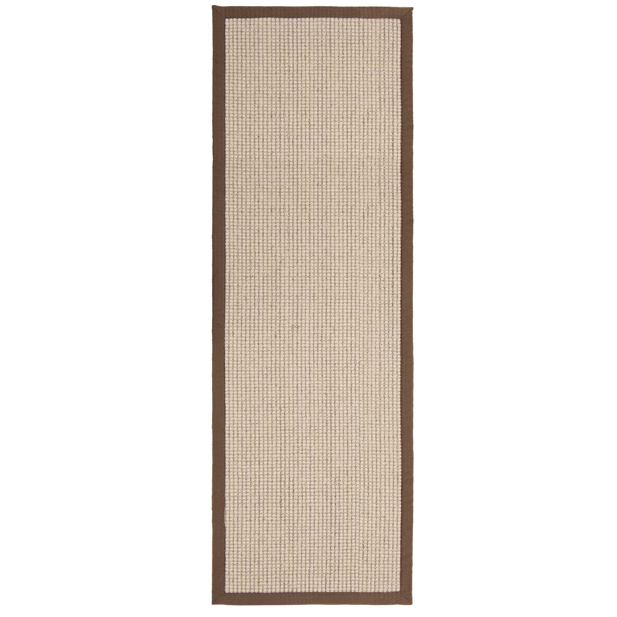 Origins Sisal Boucle with Mocha Border - handmade