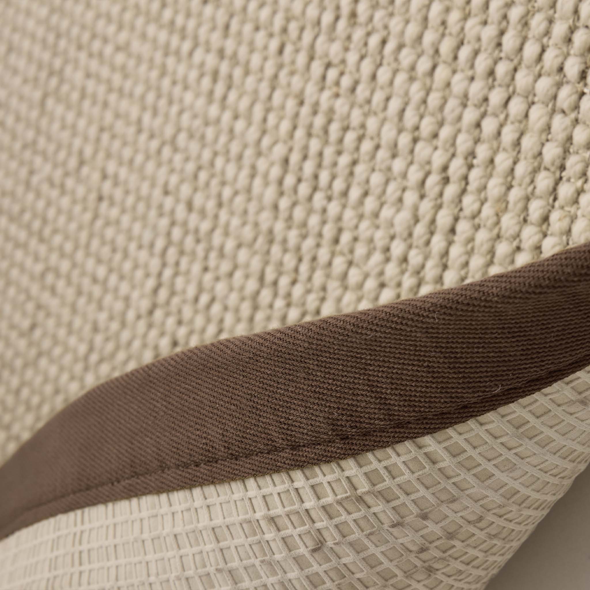 Origins Sisal Boucle with Mocha Border - handmade
