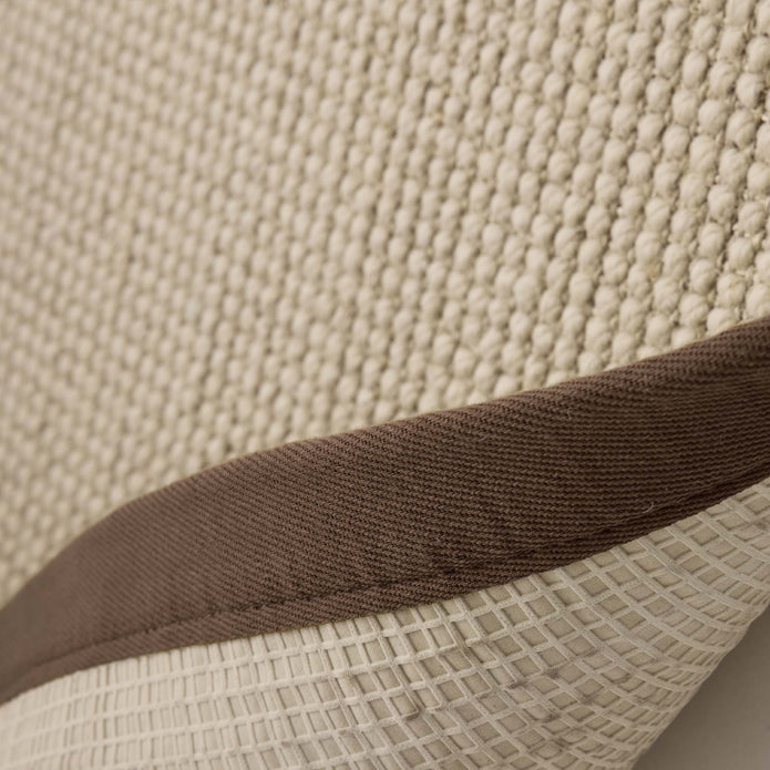 Origins Sisal Boucle with Mocha Border - handmade
