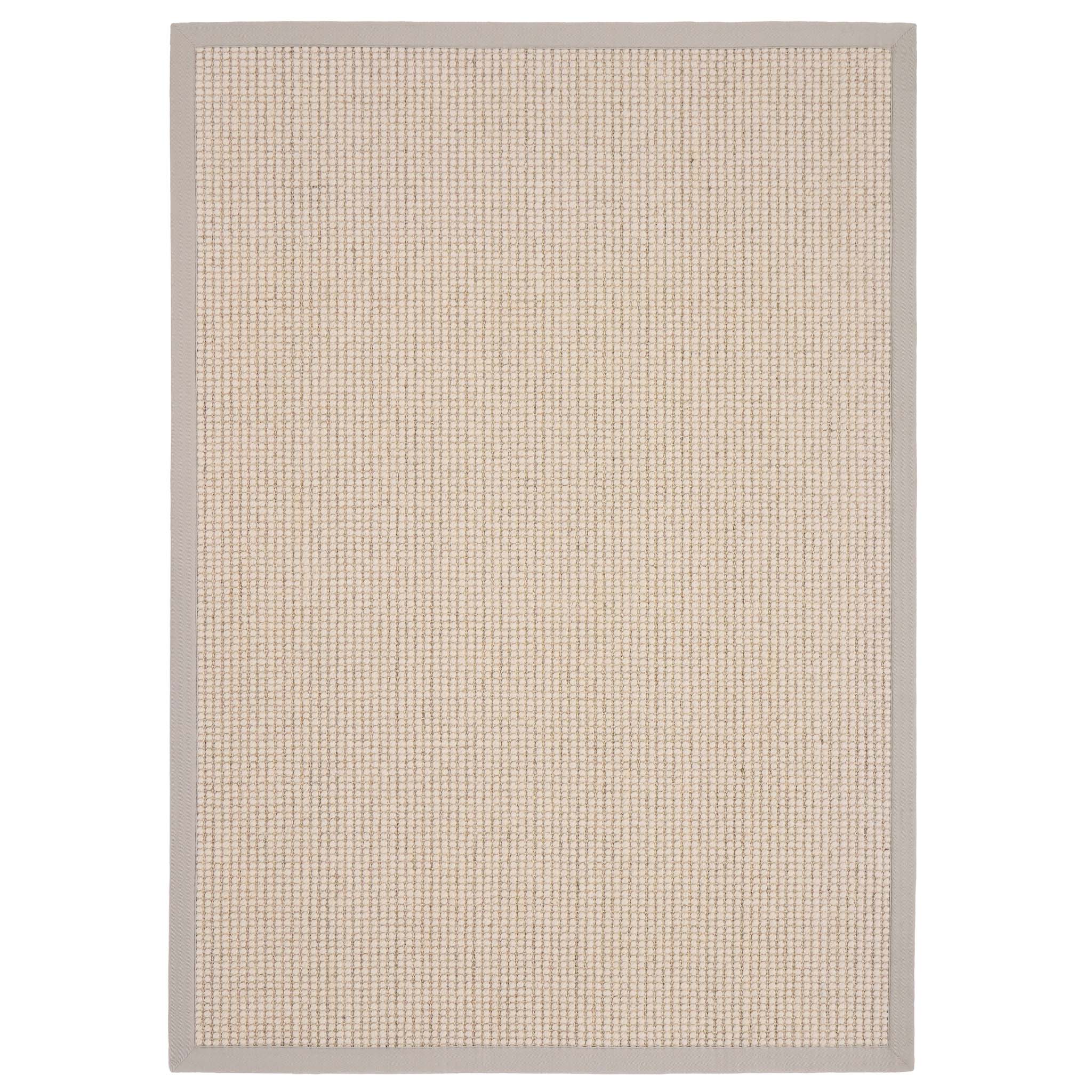 Origins Sisal Boucle with Soft Grey Border - handmade
