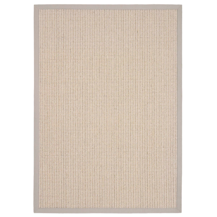 Origins Sisal Boucle with Soft Grey Border - handmade