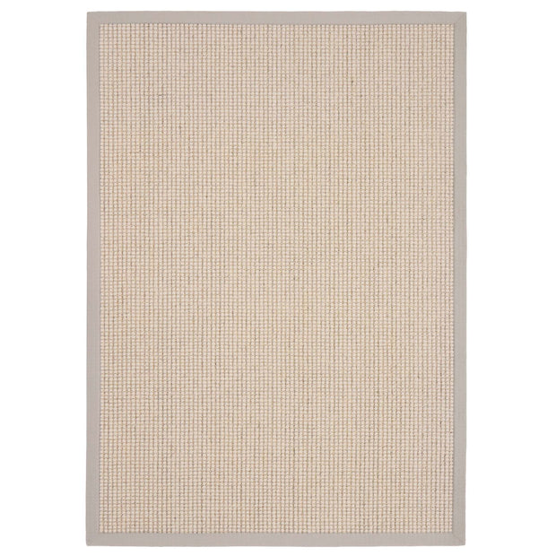Origins Sisal Boucle with Soft Grey Border - handmade