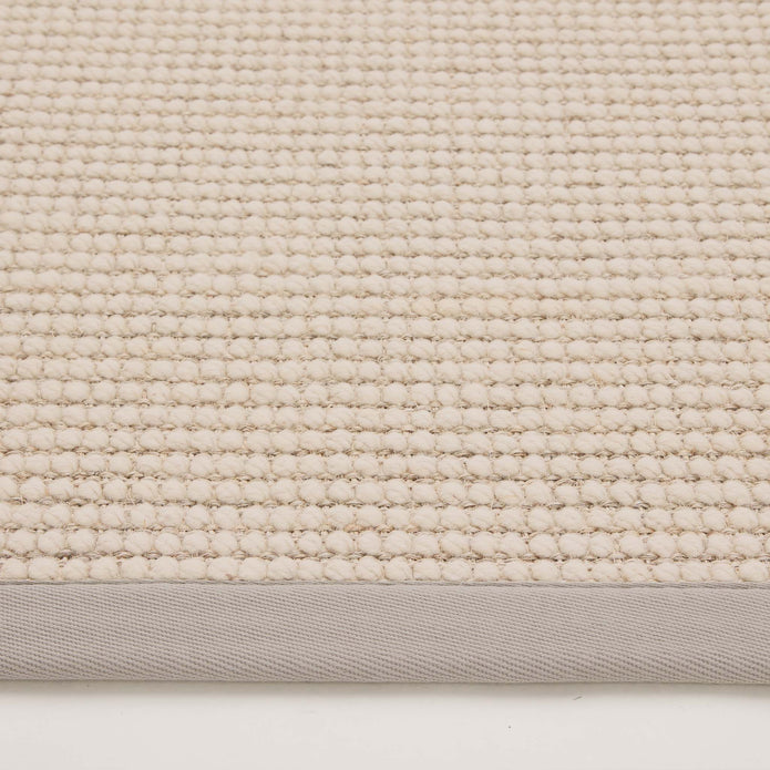 Origins Sisal Boucle with Soft Grey Border - handmade