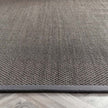 Origins Sisal Dark Grey with Grey Border - handmade