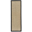 Origins Sisal Light Beige with Black Border - handmade