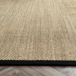 Origins Sisal Light Beige with Black Border - handmade