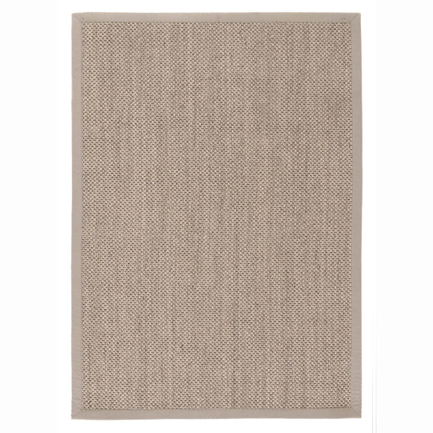 Origins Sisal Light Beige with Sand Border - handmade