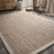 Origins Sisal Light Beige with Sand Border - handmade