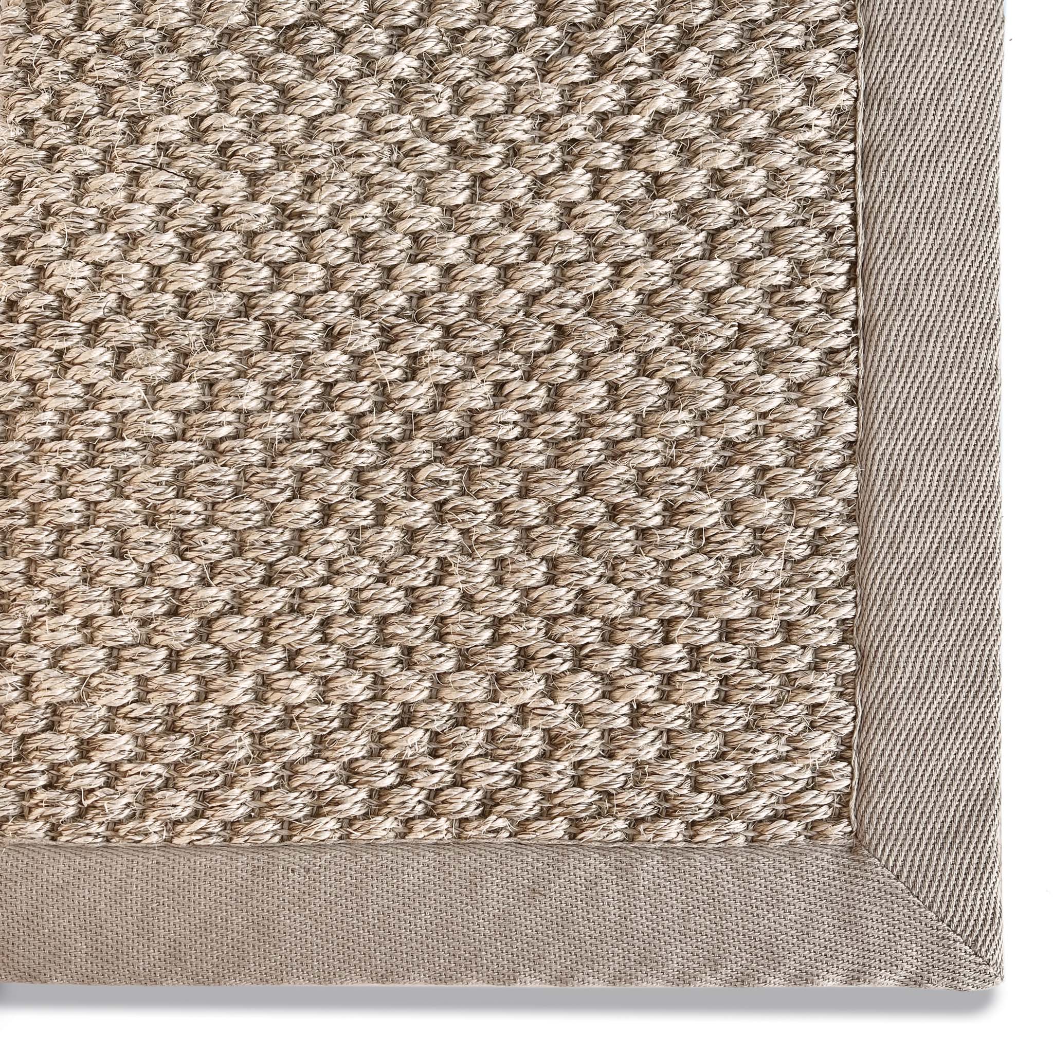 Origins Sisal Light Beige with Sand Border - handmade