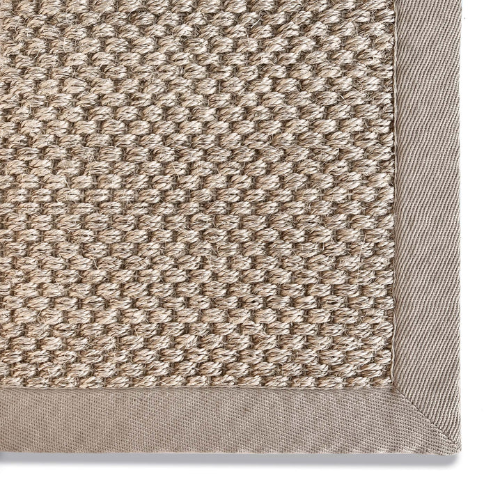 Origins Sisal Light Beige with Sand Border - handmade
