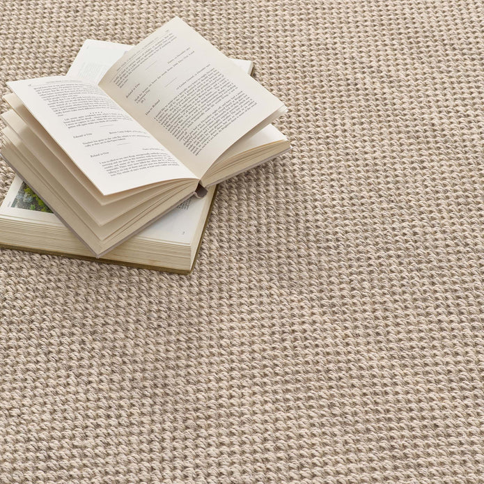 Origins Sisal Light Beige with Sand Border - handmade