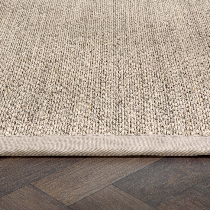 Origins Sisal Light Beige with Sand Border - handmade