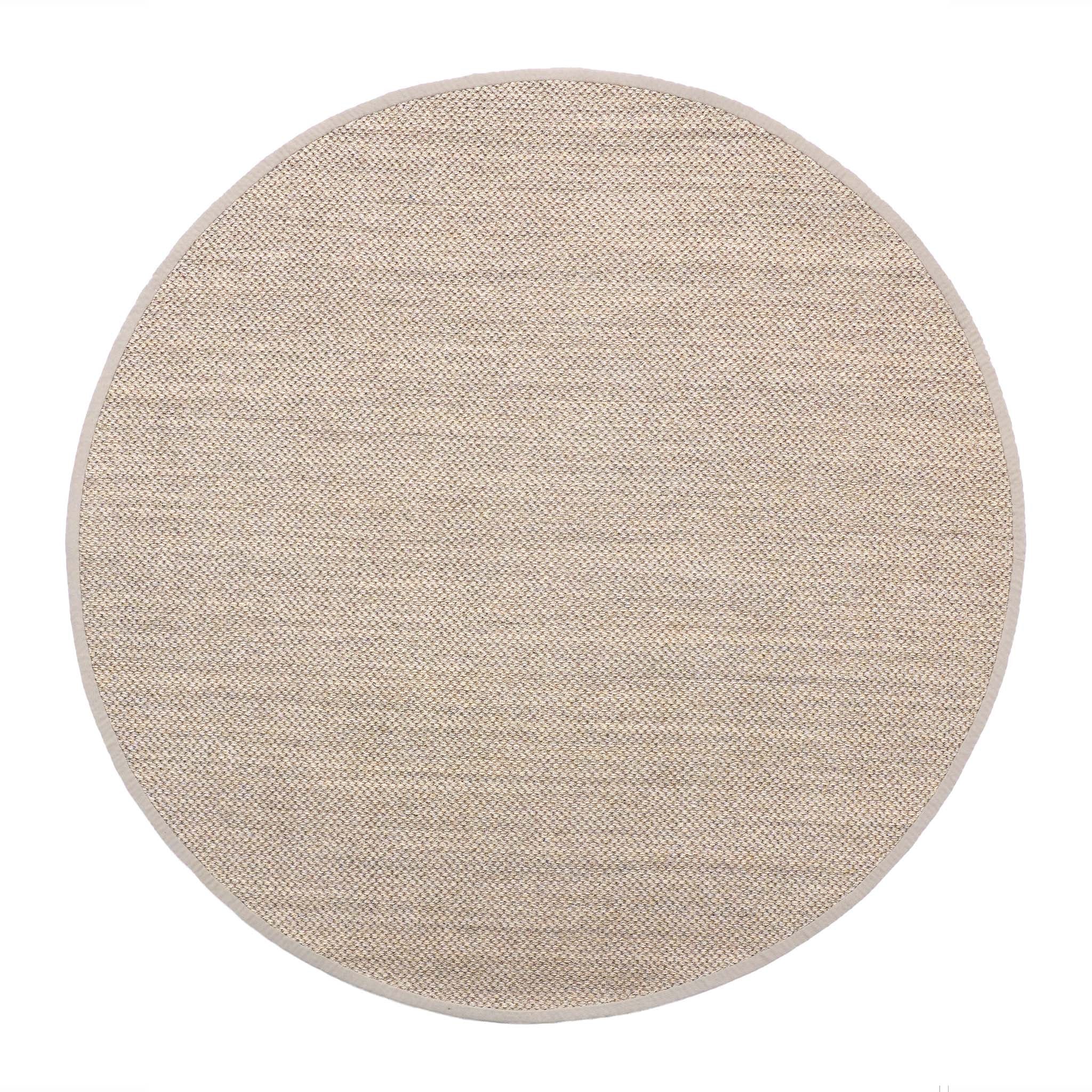 Origins Sisal Light Beige with Sand Border - handmade