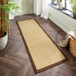 Origins Sisal Rug Woven & Latex Backed 67x200 cm / Warm Natural/Dark Brown Border / 100% SISAL WITH LATEX BACKING RUGS_and_MORE 5026134609136
