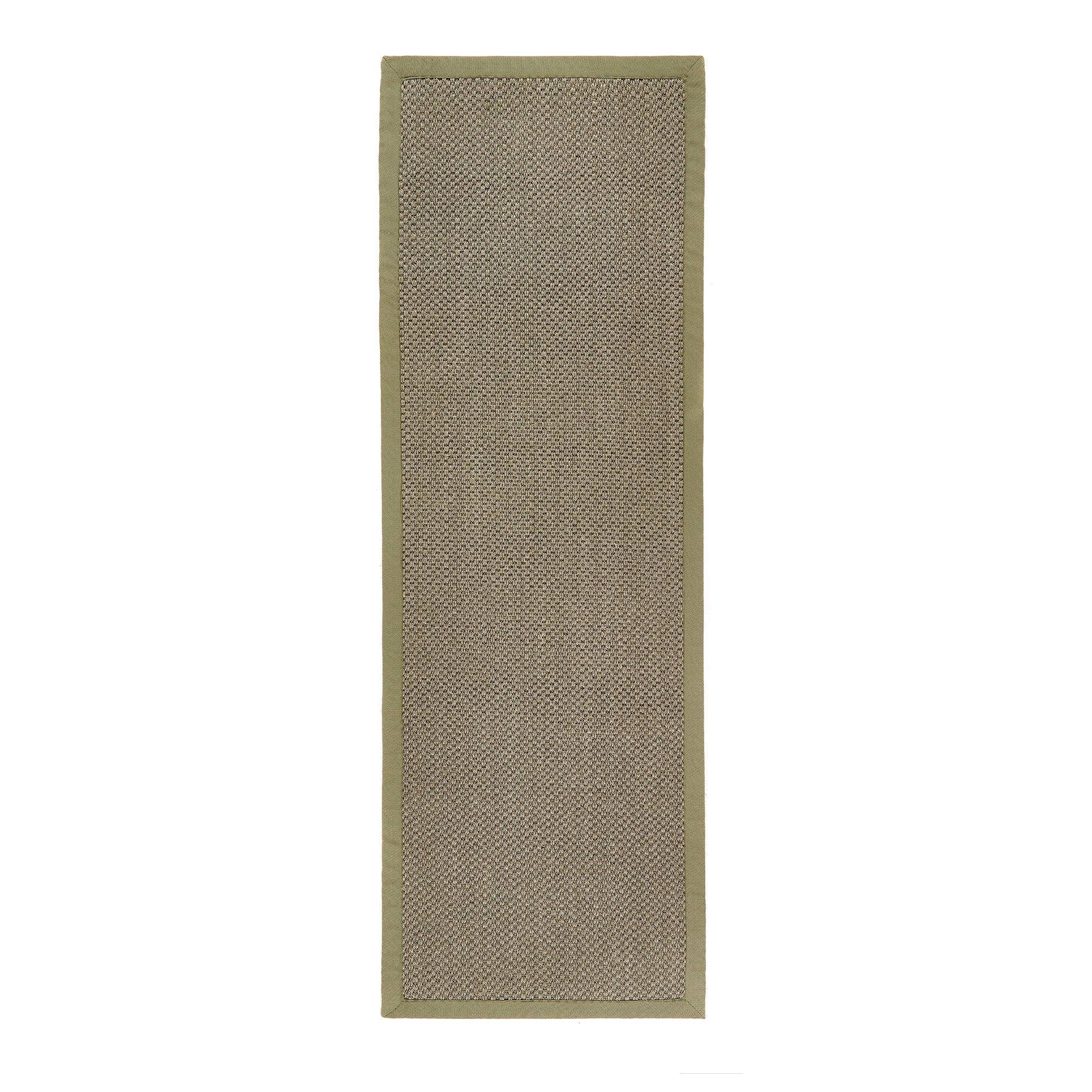 Origins Sisal Sage Green with Sage Green Border - handmade