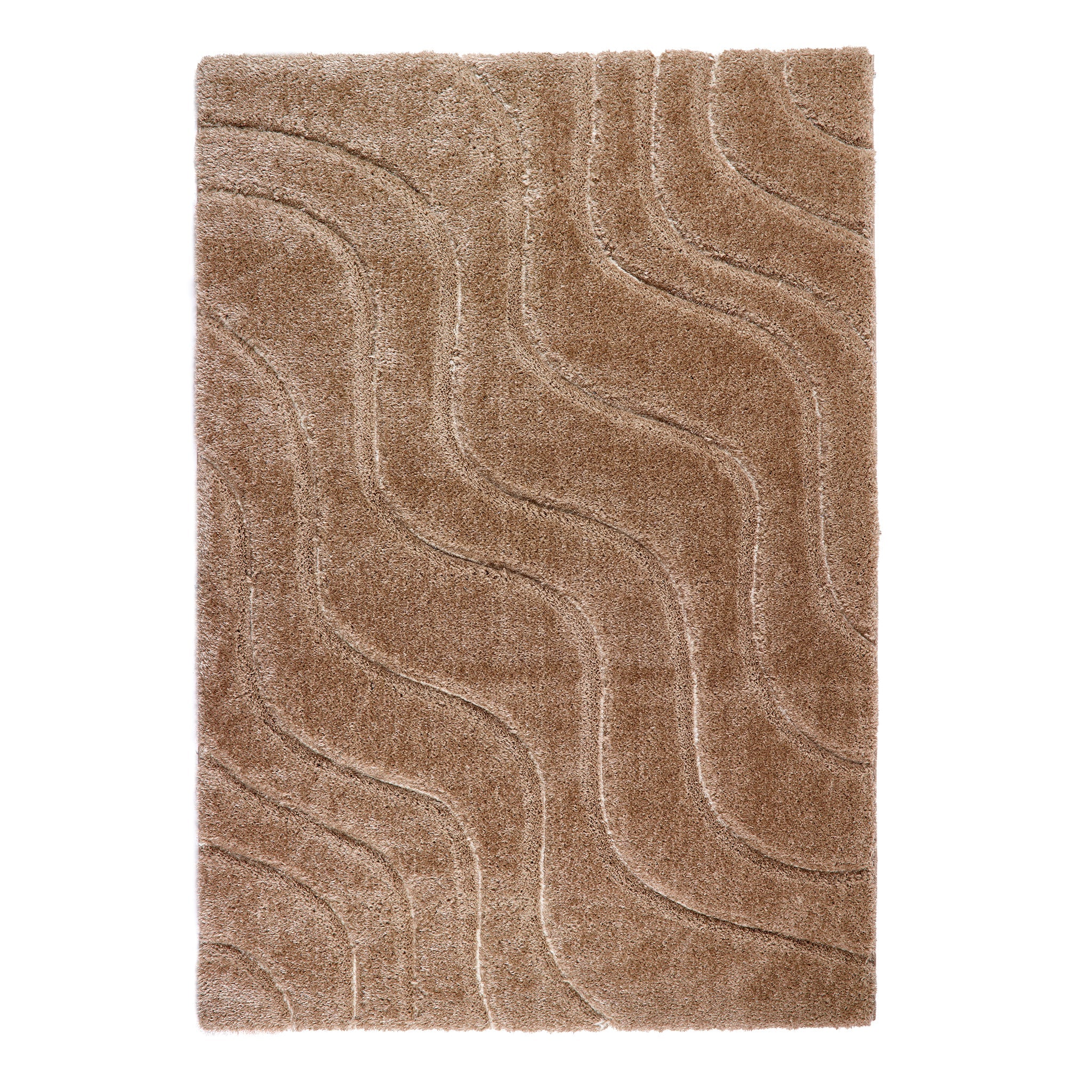 Origins Soft Carved Wave Beige/Cream - handmade