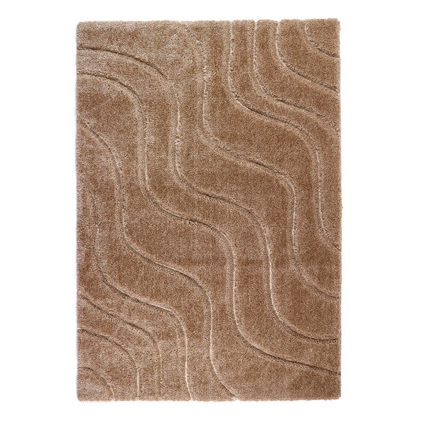 Origins Soft Carved Wave Beige/Cream - handmade