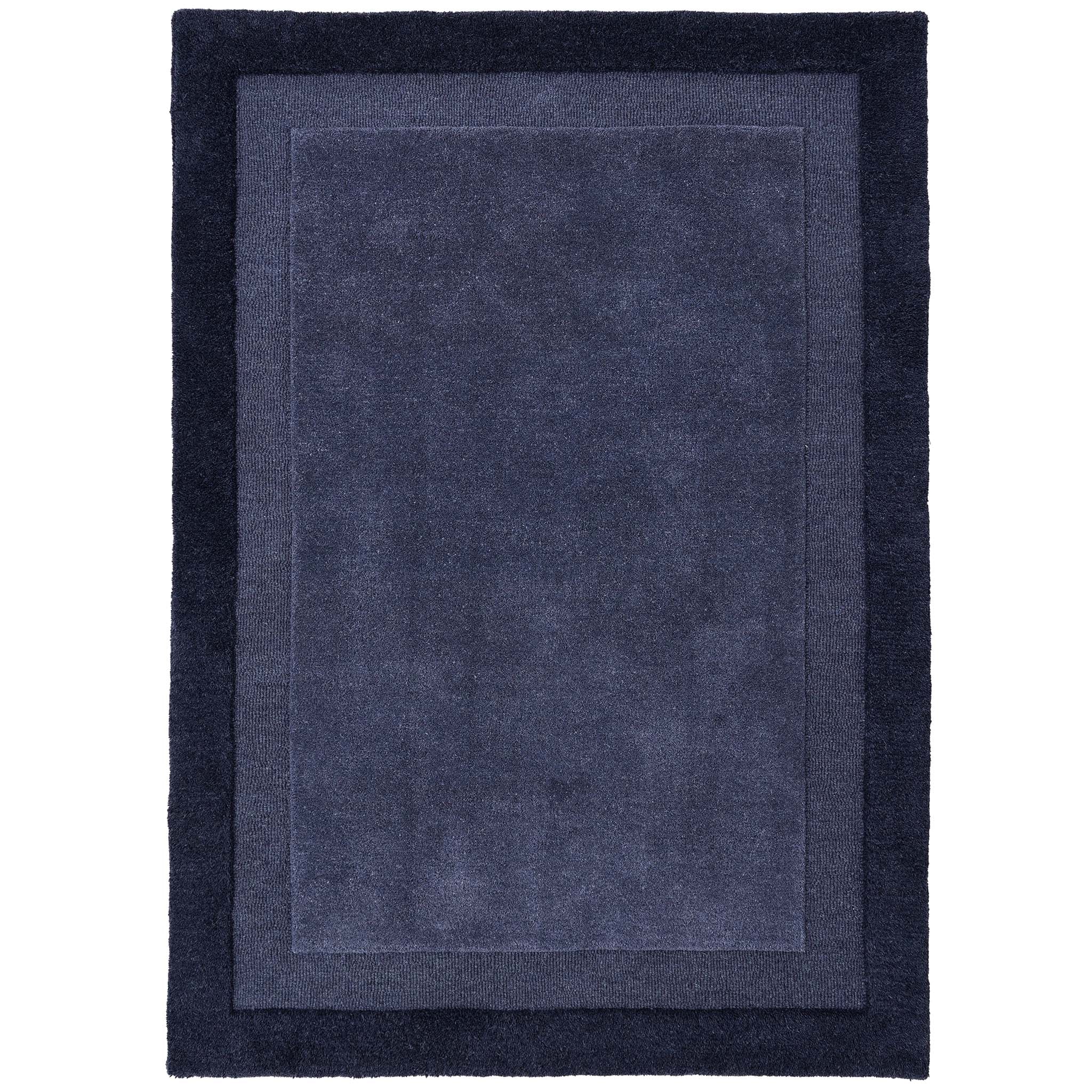 Origins Stacked Border Evening Blue - handmade