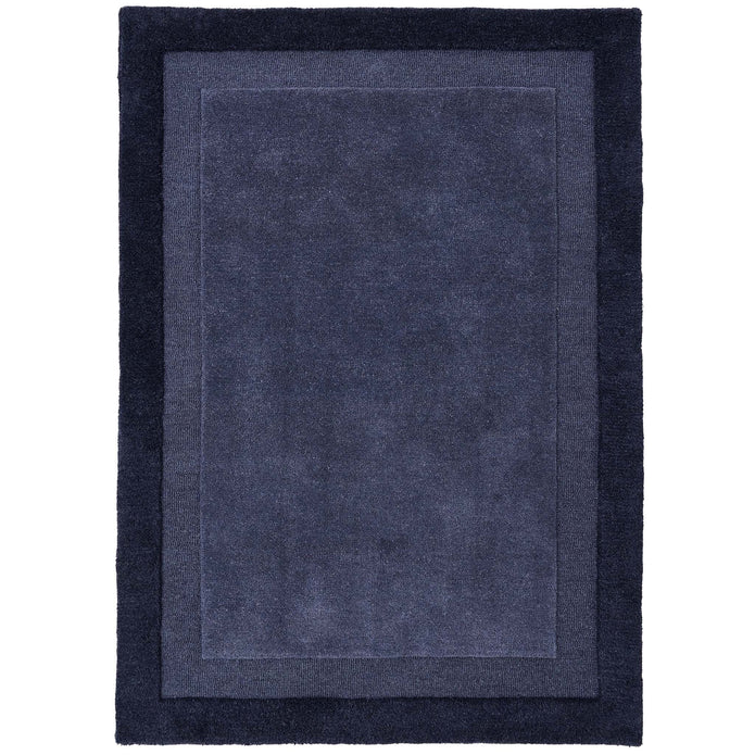 Origins Stacked Border Evening Blue - handmade