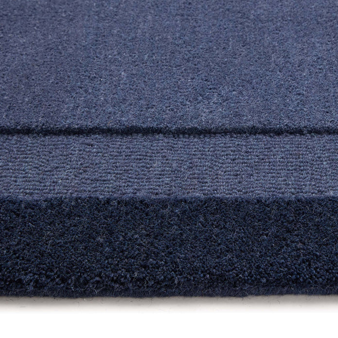 Origins Stacked Border Evening Blue - handmade