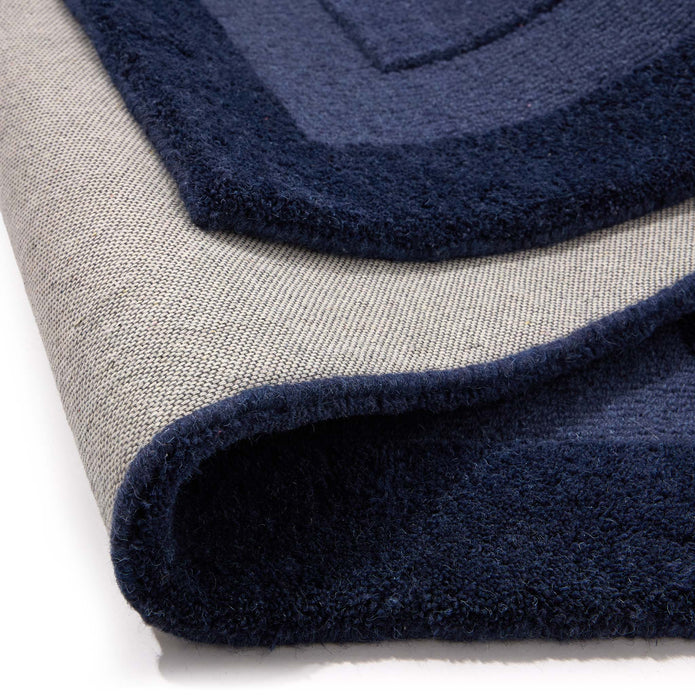 Origins Stacked Border Evening Blue - handmade