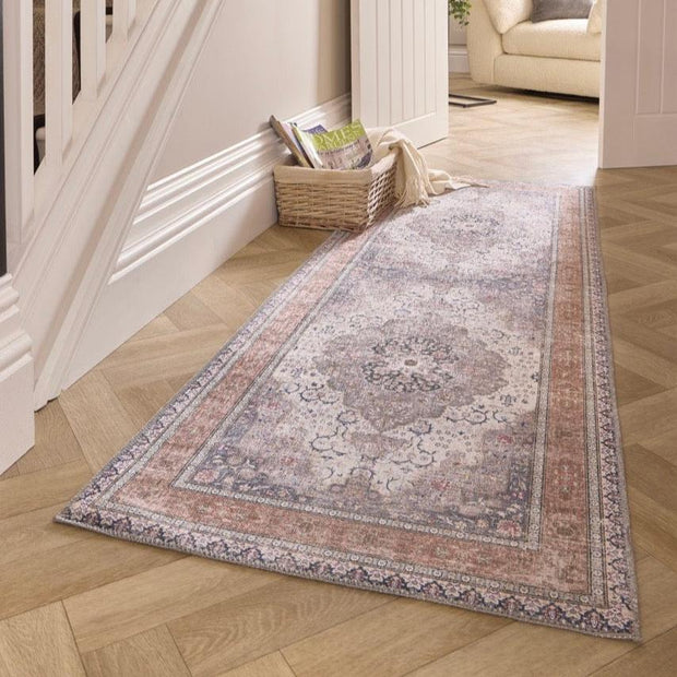 Origins Washable Croft Rug Woven Printed 67x200 cm / Multi / Chenille Backing: 50% TPR + 50% Cotton RUGS_and_MORE 5026134618893