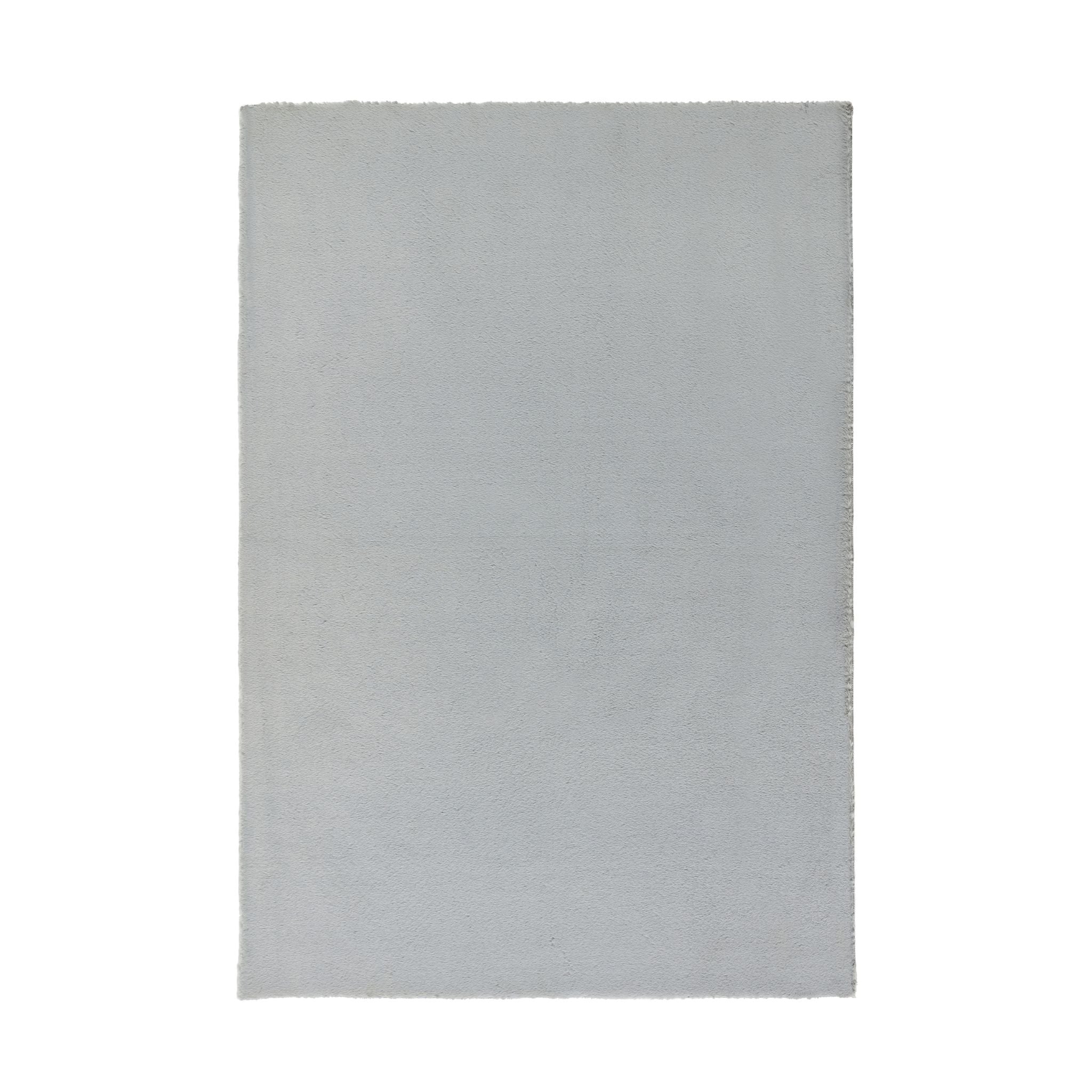 Origins Washable Faux Fur Grey Rug - handmade