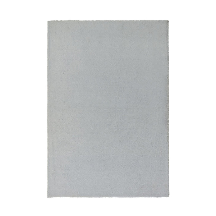 Origins Washable Faux Fur Grey Rug - handmade