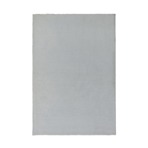 Origins Washable Faux Fur Grey Rug - handmade