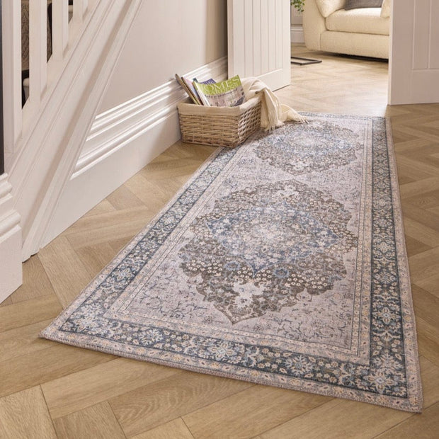 Origins Washable Oakham Rug Woven Printed 67x200 cm / Multi / Chenille Backing: 50% TPR + 50% Cotton RUGS_and_MORE 5026134618817