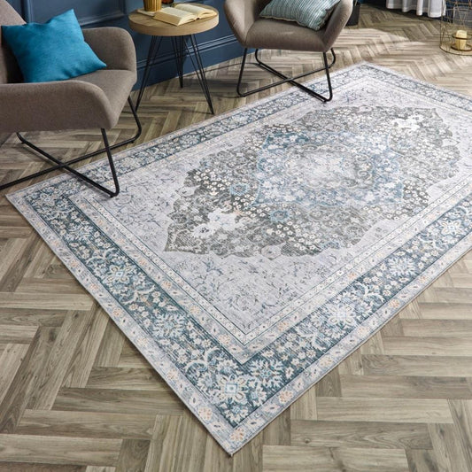 Origins Washable Oakham Rug Woven Printed RUGS_and_MORE