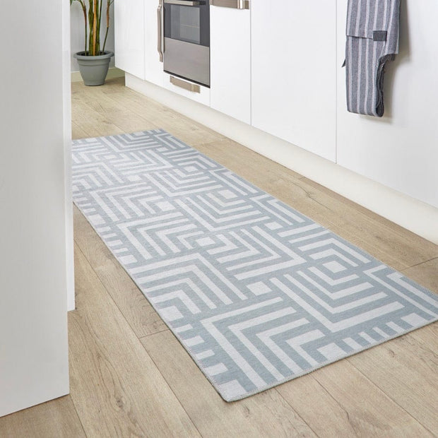 Origins Washable Soho Rug Woven Printed 67x200 cm / Grey / Chenille Backing: 50% TPR + 50% Cotton RUGS_and_MORE DIS CON