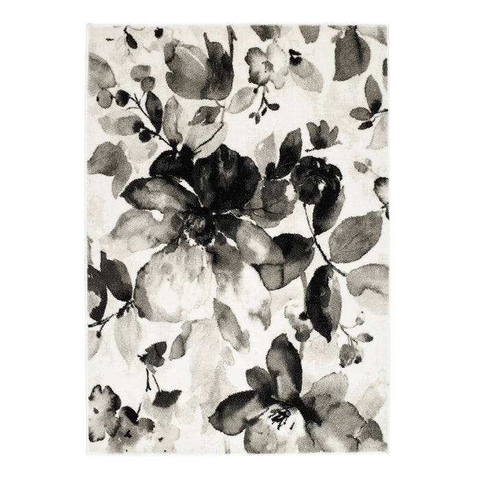 Origins Watercolour Floral Grey - handmade