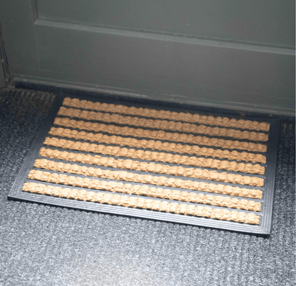 Premium Coir Doormat - Robust Door Mat Rubber and Coir Utility Mat Natural RUGS_and_MORE 5060623078928