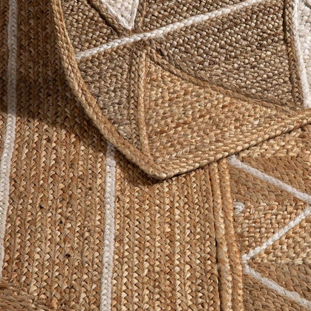 Prestbury Hand Braided Natural Jute Diamond 120x170 cm / Natural / Coir RUGS_and_MORE 5060623077266