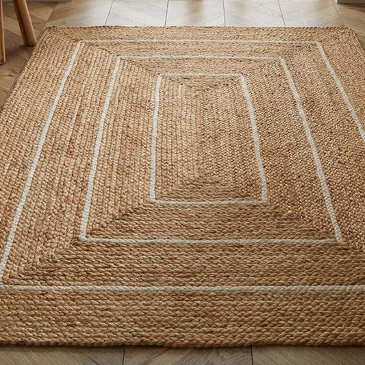 Prestbury Natural Hand Braided Border (Indoor/Outdoor) 120x170 cm / Natural / Coir RUGS_and_MORE 5060623077259