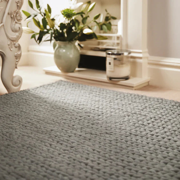 Rug Guru Fusion Dove Grey - handmade