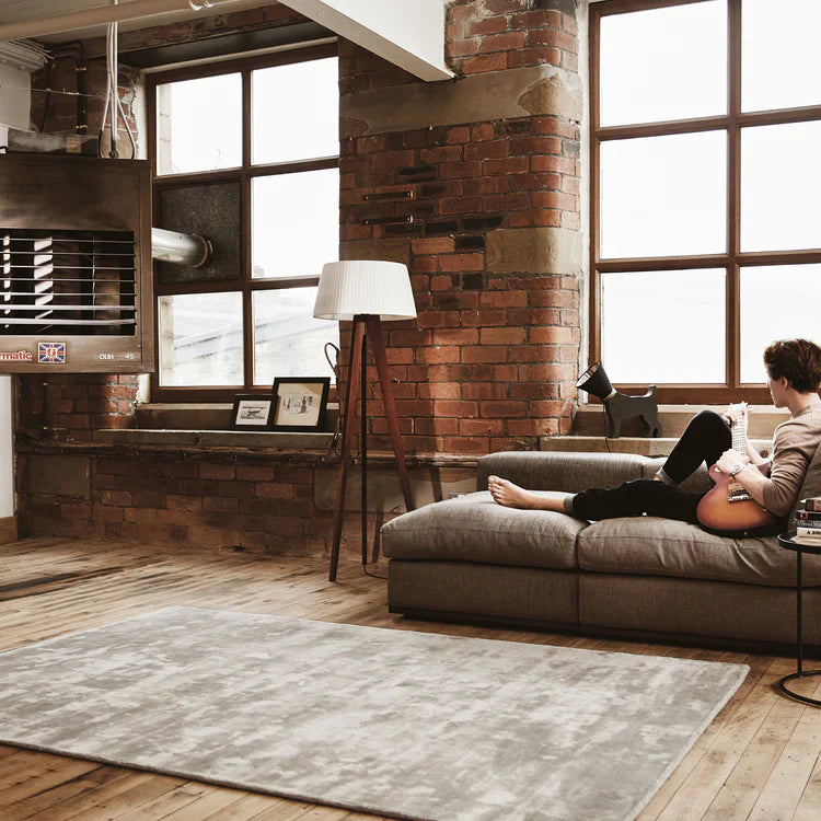 Rug Guru Karma Cloud Grey - handmade