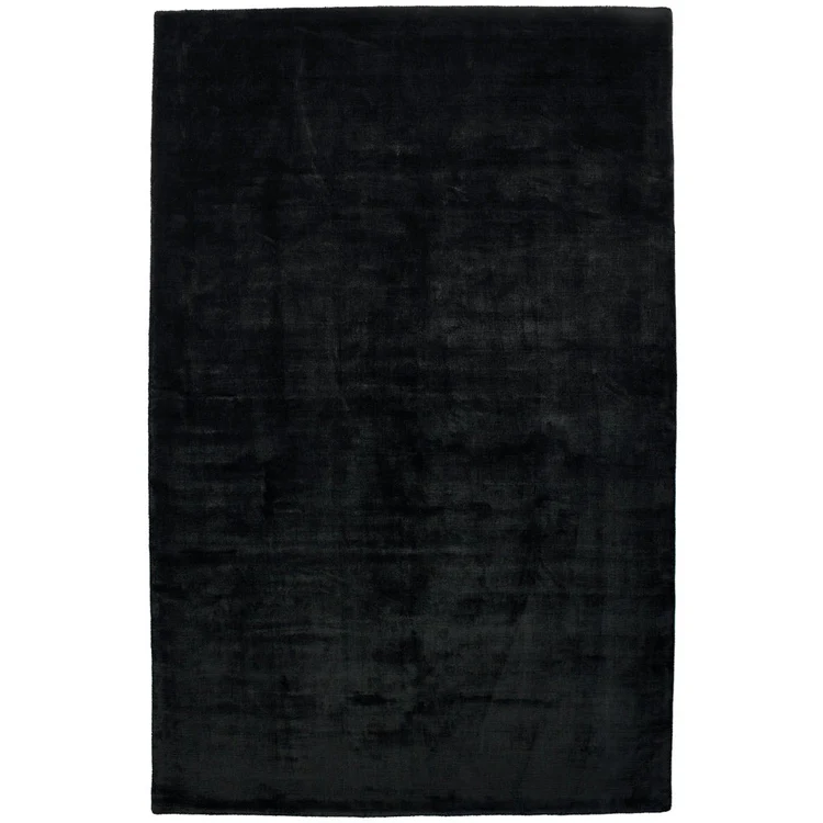 Rug Guru Karma Jet Black - handmade