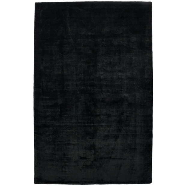 Rug Guru Karma Jet Black - handmade