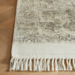 Rug Guru Vintage Fringe Mocha/Oyster - handmade