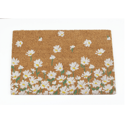 Rugs & More Premium Coir Doormat Astley Daisy Printed Neutral Doormat 40x60cm Doormat RUGS_and_MORE 100221AH-5