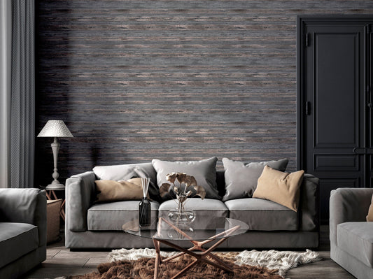 Sahara Charcoal/Rose Gold Wallpaper Charcoal/Rose Gold RUGS_and_MORE 297704