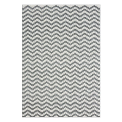 Stella Zig Zag Indoor/Outdoor Rug 60x230 cm / Dark Grey / 100% Polypropylene RUGS_and_MORE 5061020641555